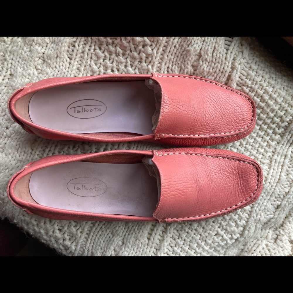Talbots pink size 7 leather flats.